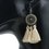 Womens Tassel Alloy Round Earrings