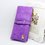 New Fashion 7 Colors Leather Zipper Wallet Women Wallets Drawstring Nubuck Women's Long Design Purse Two Fold More Color Clutch