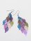 Womens Leaf Copper Colorful Leaves Earring