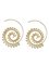 Womens Exaggerated Alloy Round Earrings