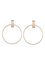 Minimalist Big Circle Round Elegant Geometric Statement Stud Earrings