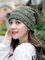 Womens Ethnic Cotton Hats Vintage Print Stripe Outdoor Scarves