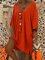 V-Neck Shift Women Daily Cotton Casual Spring Dress