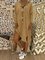 V-Neck Shift Women Daily Cotton Long Sleeve Solid Spring Dress