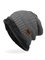 JFN Mens Labeling Knitted Cap Velvet Wool Cap Hats