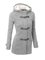 Fleece-lined Buttoned Hoodie Coat