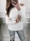 Casual Solid Long Sleeve Cold Shoulder Winter Sweater