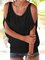 Women T-Shirt Cold Shoulder Cotton Crew Neck Sexy