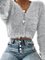 Casual Long Sleeve Solid Mohair Winter Sweater