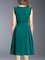 A-line Sleeveless Elegant Midi Dress