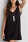 Spaghetti Strap Backless Cutout Hollow Out Plain Casual Dresses