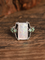 JFN Vintage White Opal Ancient Silver Ring