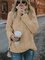 Turtleneck Solid Fleece Warm Hoodie