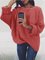 Solid Color Round Neck Casual Sweater