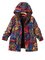 Long Sleeve Abstract Buttoned Cotton Coats