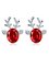 Women Crystal Gem Antler Earrings Fashion Christmas Gift Elk Earrings