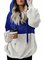 Rope Hoodie Color Block Teddy Bear Hoodies