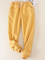 Cotton Casual Sport Color Super Soft Sherpa Fur-Lined Jogger Sweatpants with Pockets
