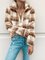 Vintage Stand-Up Neck Long Sleeve Cashmere Sweatshirts