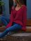 Sexy V-Neck Solid Long Sleeve Sweaters