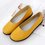 Casual Leather Slip On Round Toe Flats