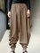 Solid Casual Plus Size Pants