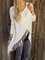 Knitted Long Sleeve Asymmetrical Fringed Sweater