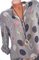 V Neck Polka Dots Long Sleeve Shirts