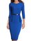 3/4 Sleeve Work Sheath Paneled Mini Dresses