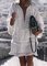 V Neck Women Summer Dresses Shift Beach Casual Solid Dresses
