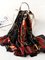 Silk-Blend Geometric Party Fashion Scarves