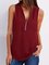 Women T-Shirt V neck Solid Short Sleeve Zipper