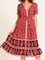 Summer Floral V Neck Women Summer Daytime High-rise Patchwork Dresses