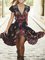 V neck Red Women Daily Short Sleeve Paneled Floral Floral Dress