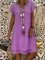V Neck Women Summer Weaving Dress A-Line Casual Weaving Dress