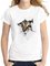 Short Sleeve Abstract Cat Printed Cute Casual T-Shirts