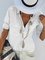 Long Sleeve Pockets Chiffon Plain Shirts