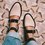 2019 Fashion Trends Low Heel Pink Color block Buckle Flats