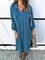 Shift Long Sleeve Buttoned Turtleneck Dresses