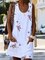 Crew Neck Women Summer Dresses Shift Casual Paneled Dresses