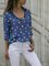 Spring/Fall Heart Pattern Chiffon Printed Shirts