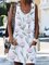 Floral Sleeveless Casual Shift Dresses