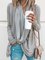 Women Fashion Plus Size Spring/Fall Cowl Neck Asymmetrical Long Sleeve Solid Casual T-Shirts&Blouses