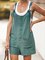 Linen Vintage Shift Spaghetti-Strap Rompers