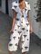 Floral Shirt Collar Women Summer Dresses Beach Floral-Print Dresses