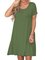 Crew Neck Women Dresses Daily Casual Dresses