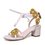 Genuine Leather Sweet Flower Lace-Up Sandals