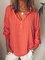 Women Plus Size Spring Tops Long Sleeve Casual Daily V Neck Polyester Printed Stripes