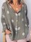 Women Summer Polka Dots Long Sleeve Shirts