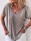 New V Neck Short Sleeve Casual T-Shirts